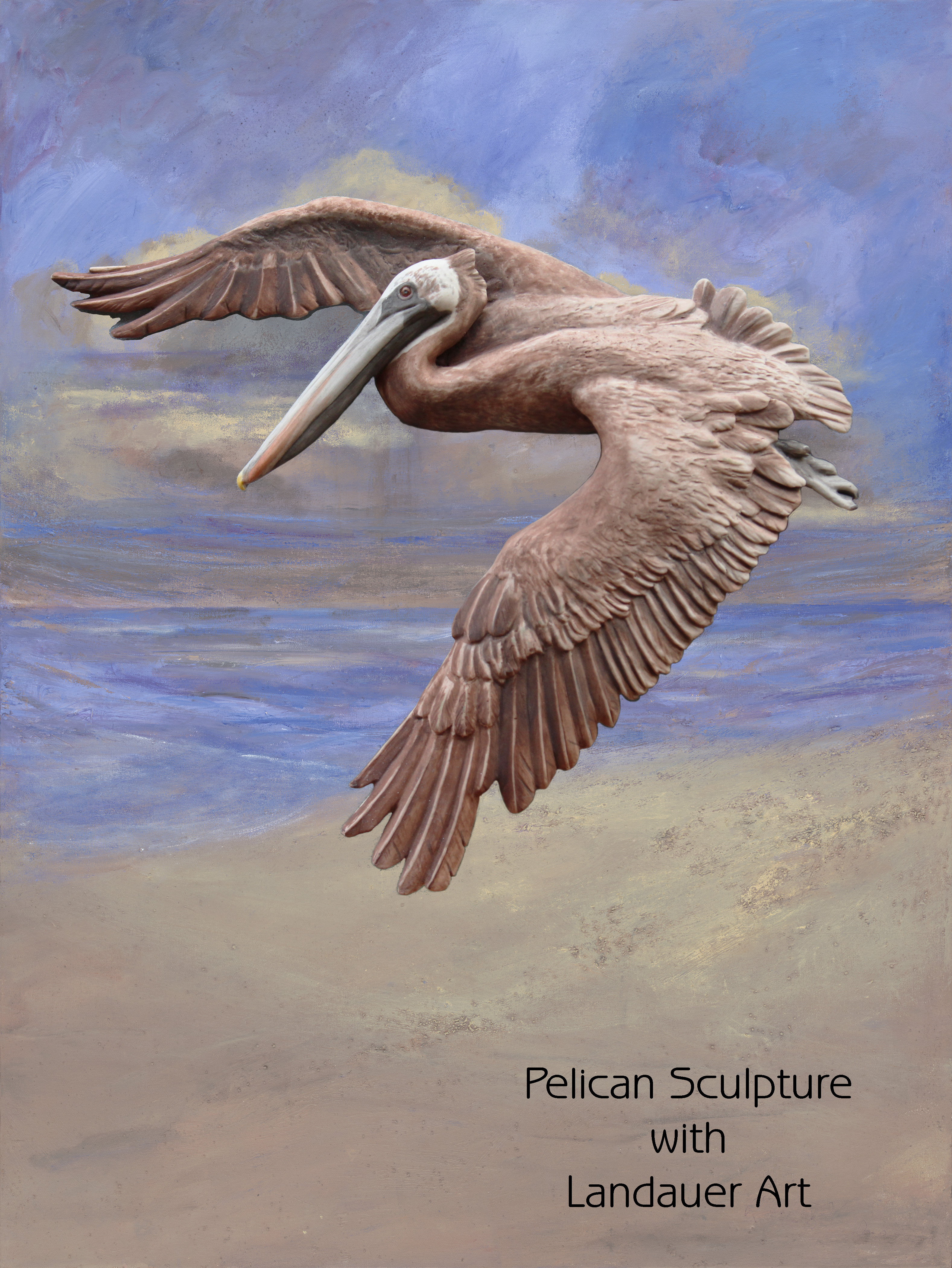 mixed-media-sculpture-and-canvas-pelican-on-beachscape